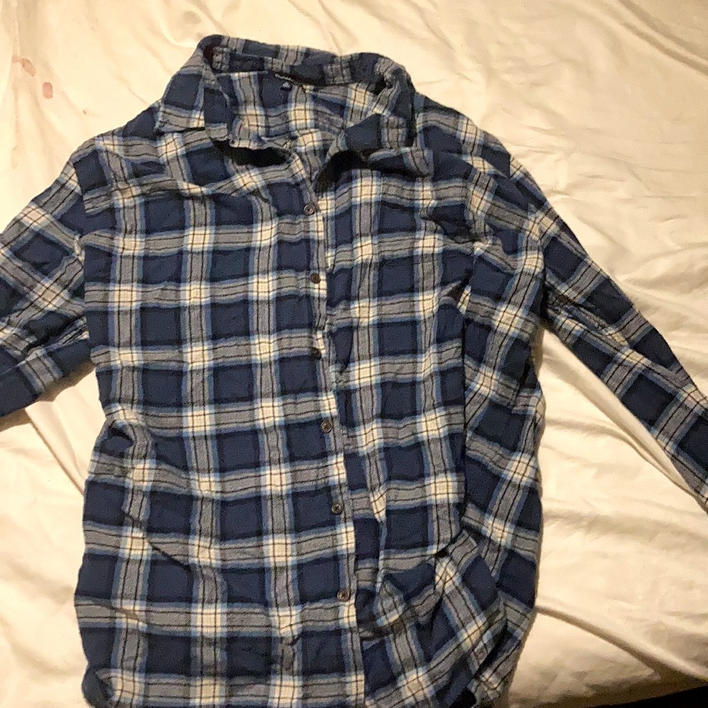 Croft and Barrow XLT Blue and White Flannel